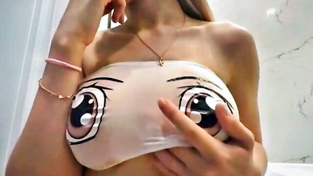 natural tits, webcam, big tits - big stepsister tits lesbian
