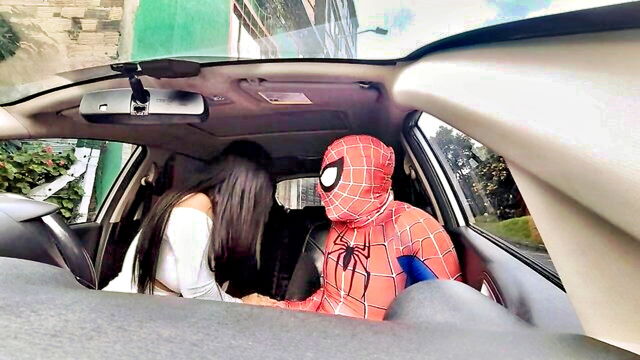 hard inside, my car, porn video - spiderman porn in the car