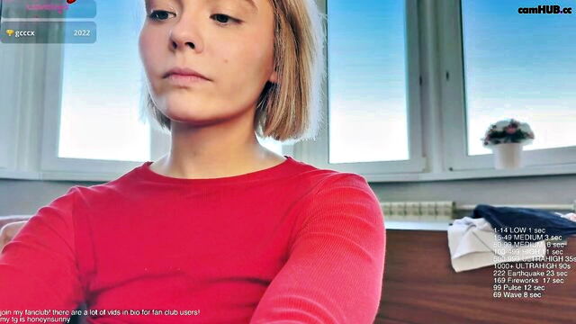 dildo, tits, pussy - honeysunshine squirt show