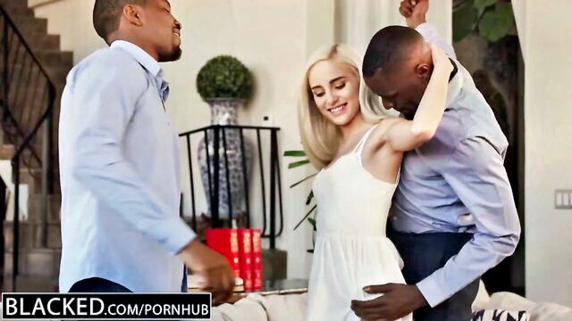 Jason Brown, Naomi Woods, Isiah Maxwell - first interracial threesome for naomi woods