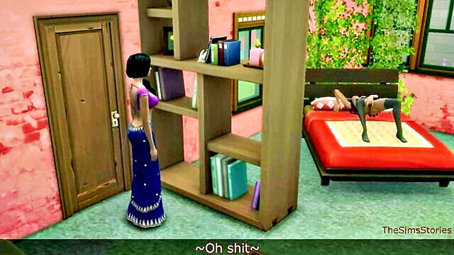 spanking, slut, porn - sims 4 lesbo stepmom