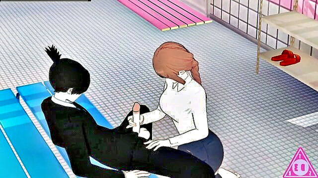 cumshot, pussy, porn - chainsaw man hentai porn
