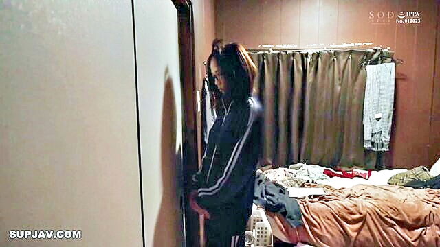 japanese, creampie, asian - asian beauty enjoys spooning and cowgirl positions
