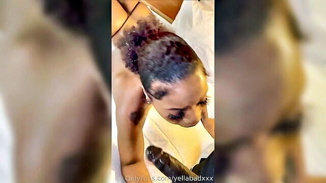 ebony, amateur, blowjob - a homemade threesome with a bisexual woman
