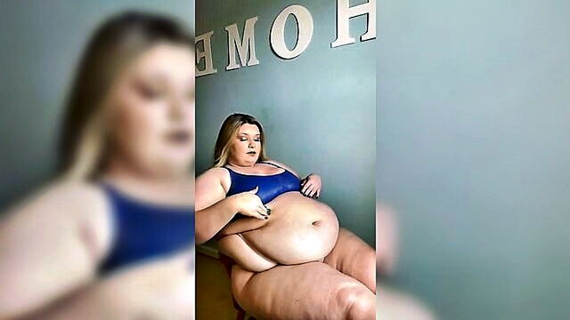 fetish, bbw, ssbbw - glamorous mature executive gets dominated on office chair