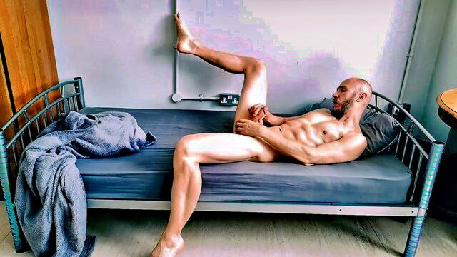 muscles, cock, boys - gay warmup with big daddy