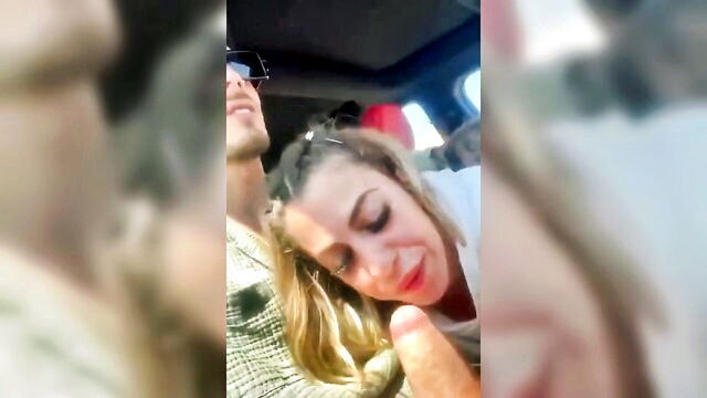 sesso orale, pompino marika milani, pompino in macchina - aspira il cazzone in macchina
