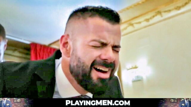 executive, playingmen, suit - office gay sexsuit sex