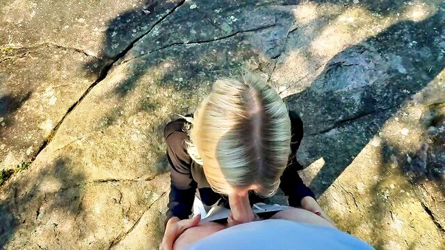 uwucutedemon - swedish girl woods fun