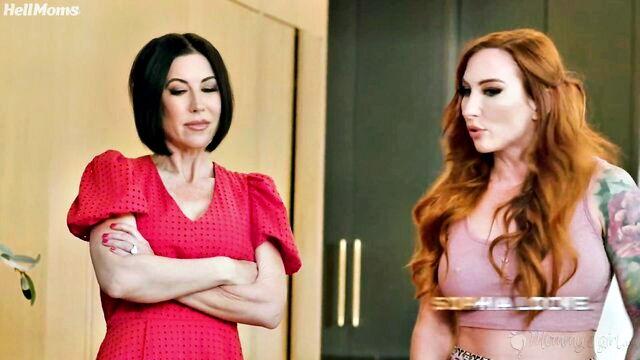 milf, lesbian, teen - facesitting with chloe and alexis
