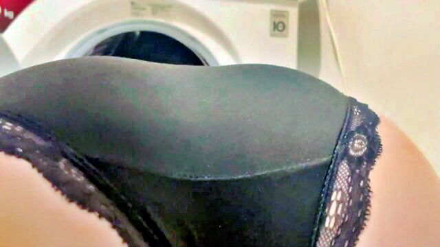 butt, ass fuck, rough - stranger ass fuck stuck washing machine