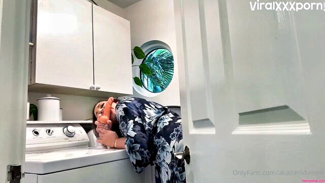 laundry, doing, dani daniels - dani daniels washing machine xxx