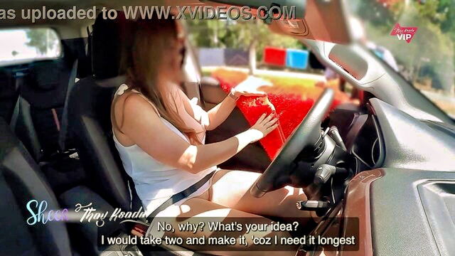 milf, natural tits, big tits - street porn vendor