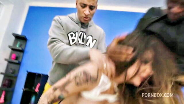 double penetration, group sex, big tits - sexy milf bukkake bbc