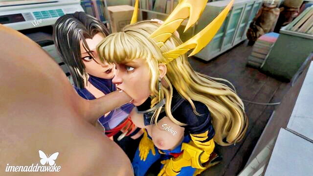ear penetration, anya stroud (gears of war), scylla (smite) - futantigirl ear sex with playgirl