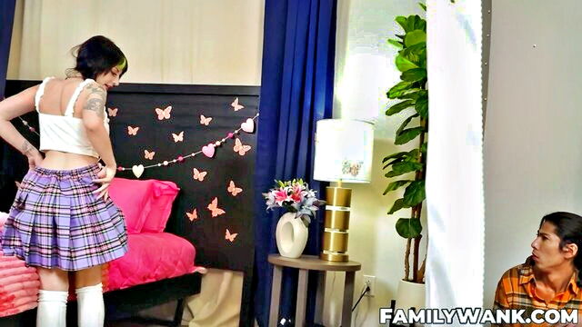 kitty cam - inked slut kitty cam rides cock