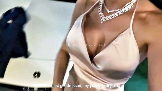 babe, big dick, amateur - angela doll parking lot creampy