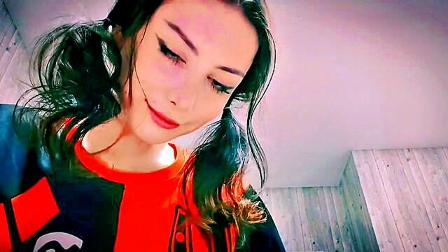 amateur, pov, asmr - brunette babe gives pov oily handjob in part 2