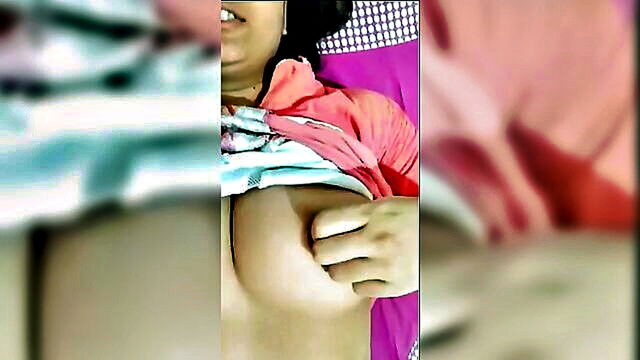 solo, indian, big tits - indian girlfriend pleasures her boyfriend with fingering