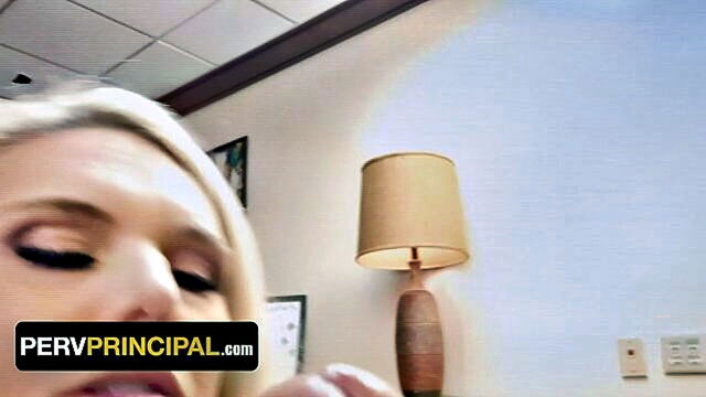 Sydny Davis - mylf sydny davis undresses and performs oral sex on the principal for her stepdaughters benefit Mylf