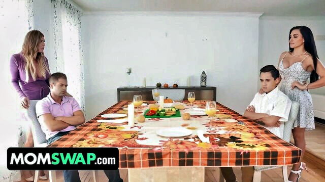 momswap, group sex, stepmom - stepmom threesome sandy love