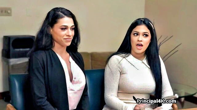 threesome, office, big boobs - vice principal threeway spy camera