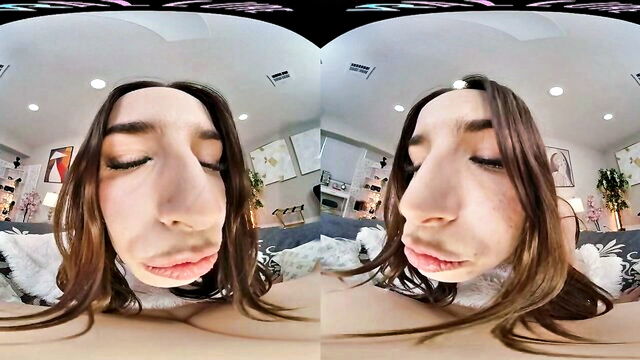 blowjob, cumshot, brunette - petite brunette sleep sex