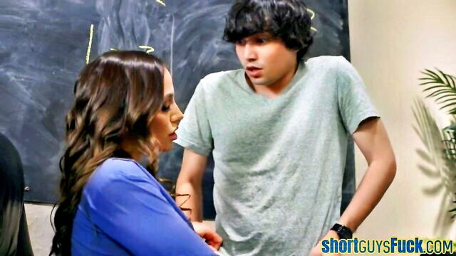 bigtits, milf, bigass - busty teacher fucks student in class