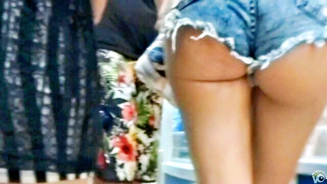 shorts, denim, scandalous - denim shorts ass show
