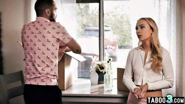 blonde takes big black cock