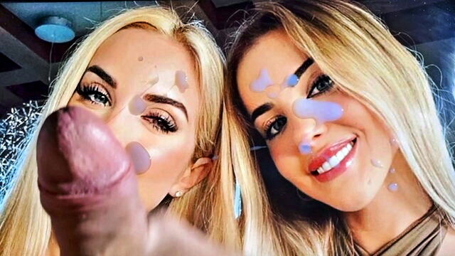 facial cum tribute twins