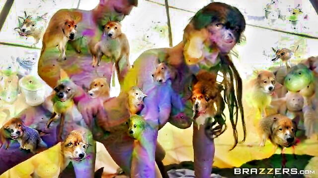 compilation, brunette, big tits - aletta ocean acid trip