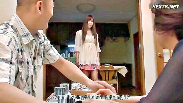 big tits, japanese, big ass - azumi gets a deep throat licking and handjob treatment