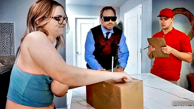 chubby teen gets spooned and blows big dick