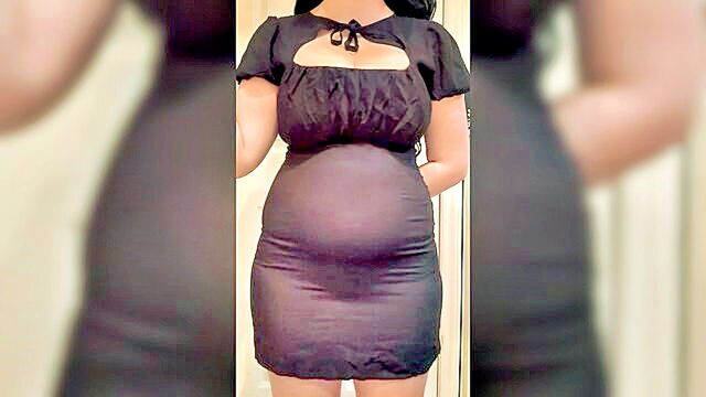 big tits, weight gain, bbw - belly growing bigger each day weight gain and heavy tits