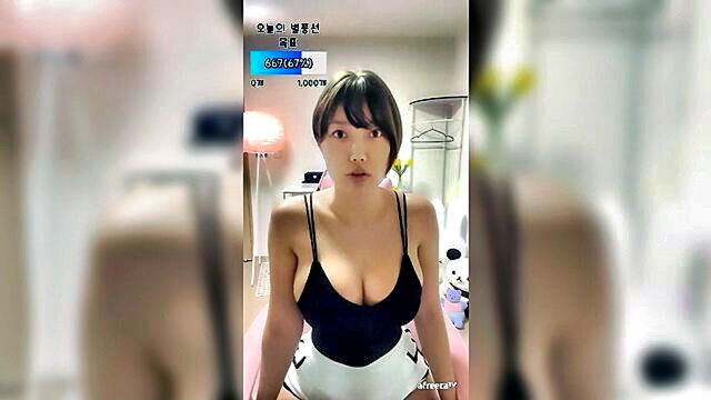 big tits, asian, korean - big tits asian babe gives a sloppy bj in homemade video
