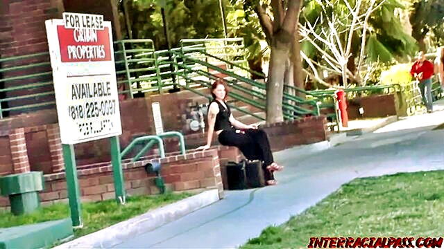 fiery redhead frankie enjoys a wild ride with a bbc stud : InterracialPass