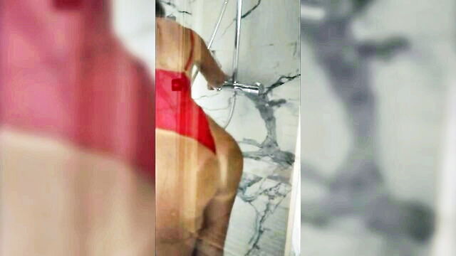 ass, big tits, amateur - stepmom shower sex video