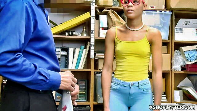 ebony, shoplyfter, from behind - ebony shoplyfter handjob