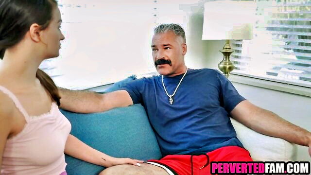 big cock, old and young, shaved - stepdaughter gift for stepfather porn