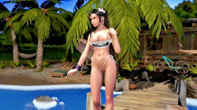axel (kingdom hearts), wraith (apex legends), desiree (danny phantom) - tifa beach tease
