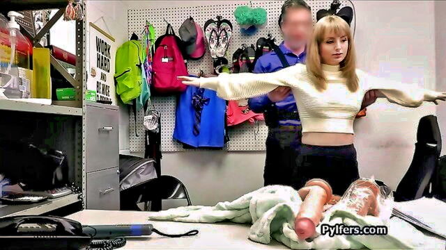 hardcore, amateur, big dick - officer punishes dildo thief