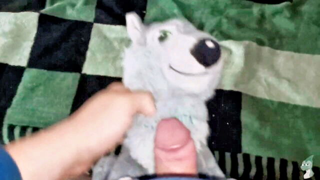wolf, gay plush, bareback - father cub fun 4