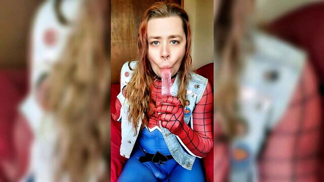 amateur, blowjob, redhead - trans sex toy panty dripping