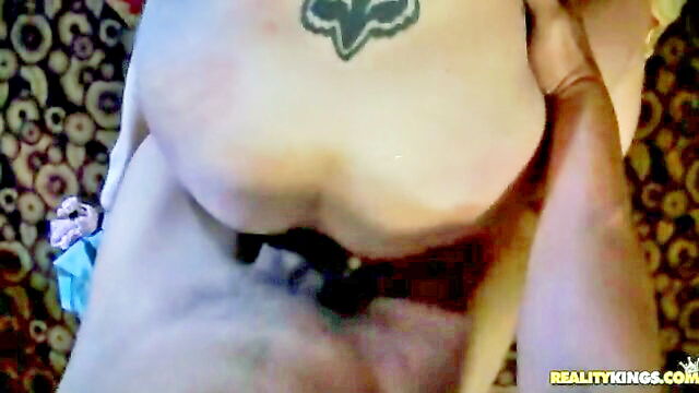 babe gets a lot of cum on her face