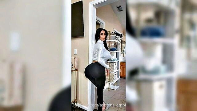 big ass, amateur, big tits - amateur girl reveals legs in teasing video