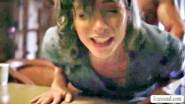 ts step teen anal gift