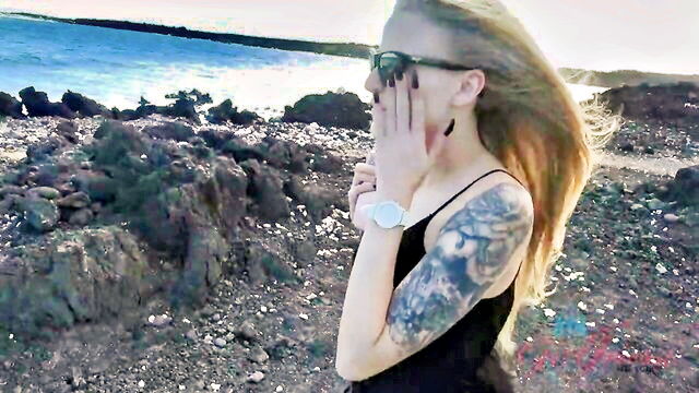 paris white - public beach sex with paris white