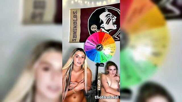 ambie bambii, ambie, ambie bambi - girl on girl dildo show