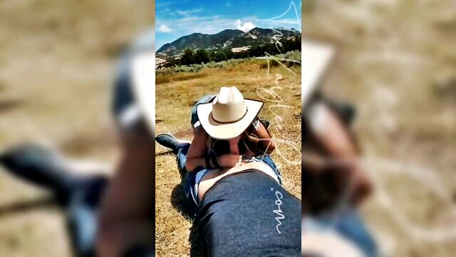 yellowstone, outdoors, outdoor sex - outdoor tits glaze
